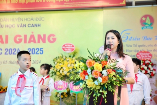IMK Việt Nam tài trợ cho trường Tiểu học Vân Canh trị giá 150tr
