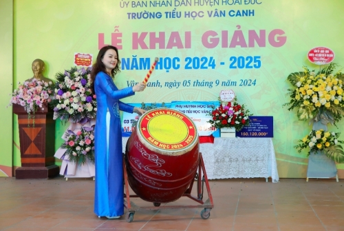 IMK Việt Nam tài trợ cho trường Tiểu học Vân Canh trị giá 150tr