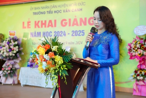 IMK Việt Nam tài trợ cho trường Tiểu học Vân Canh trị giá 150tr