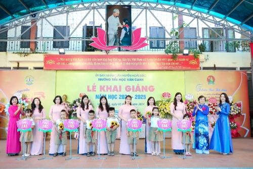 IMK Việt Nam tài trợ cho trường Tiểu học Vân Canh trị giá 150tr