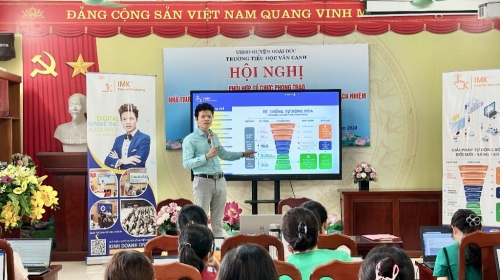 IMK tập huấn số hóa và tự động hóa website Trường Tiểu Học Vân Canh