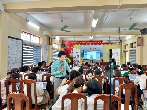 IMK tập huấn số hóa và tự động hóa website Trường Tiểu Học Vân Canh