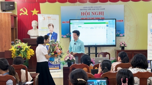 IMK tập huấn số hóa và tự động hóa website Trường Tiểu Học Vân Canh