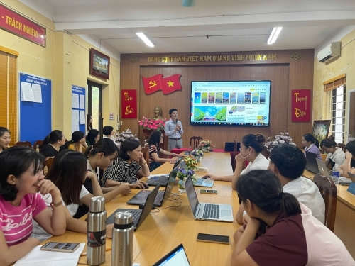 IMK triển khai tập huấn chuyển đổi số tại trường THCS Vân Canh