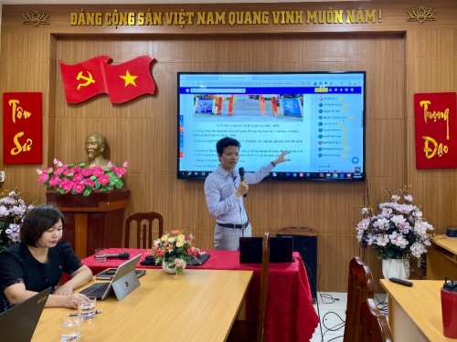 IMK triển khai tập huấn chuyển đổi số tại trường THCS Vân Canh
