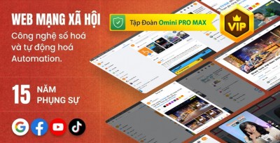 Thiết kế Website mạng xã hội Tập Đoàn Omni PRO MAX