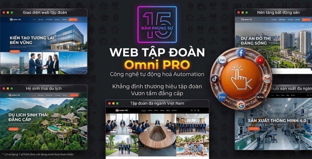 Thiết kế Website Tập Đoàn Omni PRO