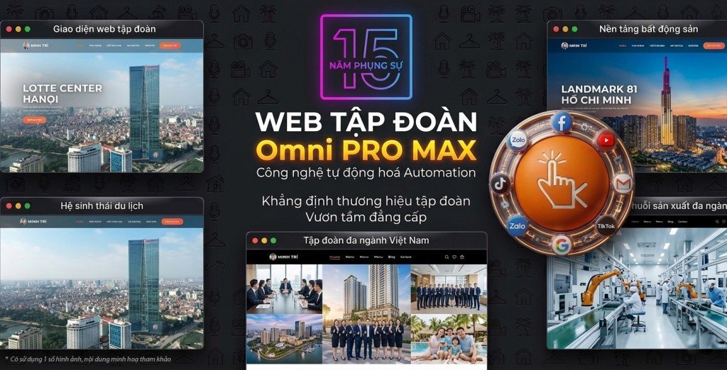 Thiết kế Website Tập Đoàn Omni PRO MAX