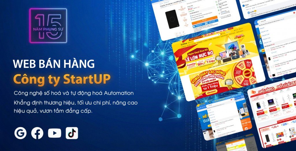 Thiết kế Website bán hàng công ty Startup