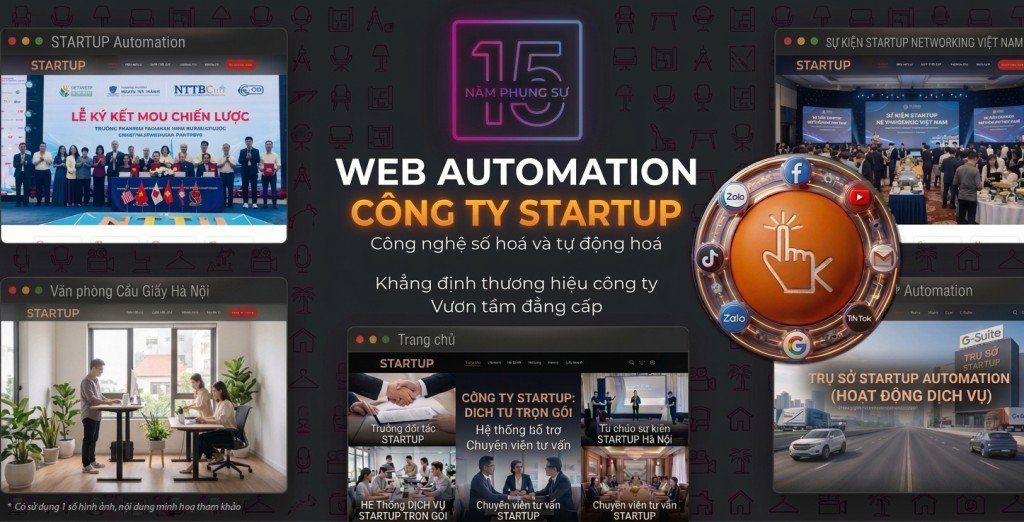 Thiết kế Website giới thiệu công ty Startup