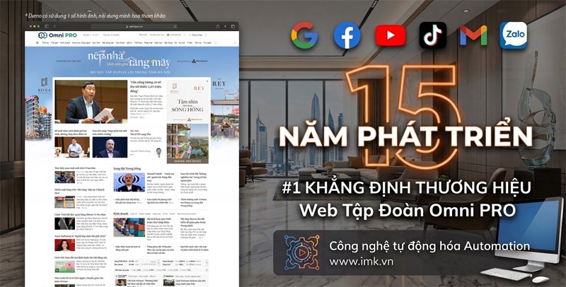 Thiết kế Website tin tức Tập Đoàn Omni PRO