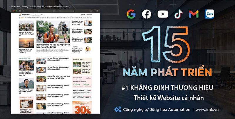 Thiết kế Website tin tức cá nhân chuyên nghiệp