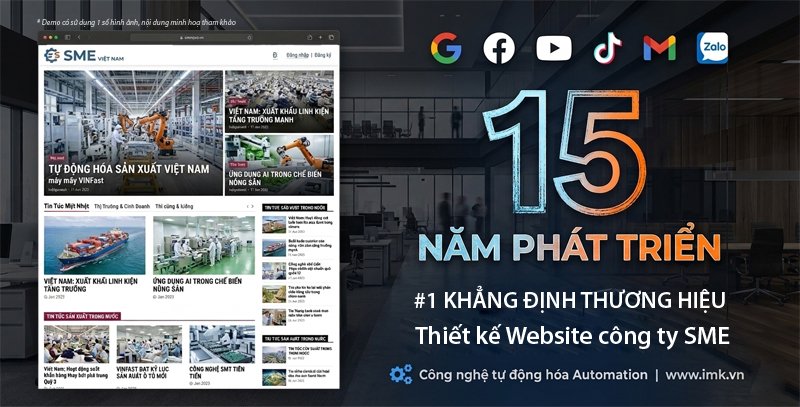 Thiết kế Website tin tức công ty SME