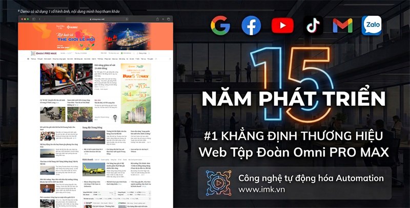 Thiết kế Website tin tức Tập Đoàn Omni PRO MAX