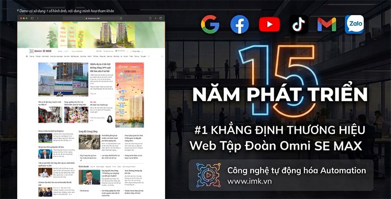 Thiết kế Website tin tức Tập Đoàn Omni SE MAX