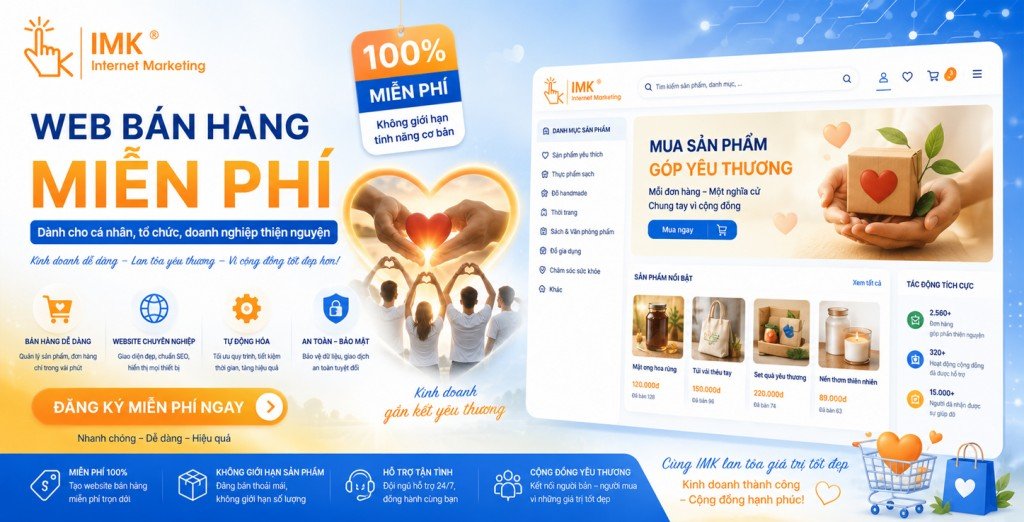 Thiết kế Website bán hàng miễn phí
