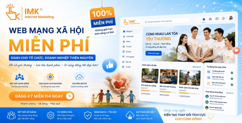 Thiết kế Website mạng xã hội miễn phí